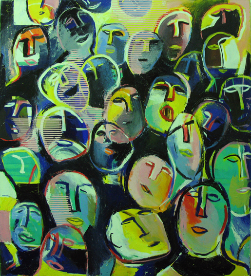 Fractals 2007 oil cm 167 X 152